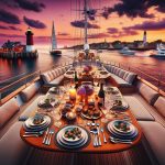 luxury dining aboard boats