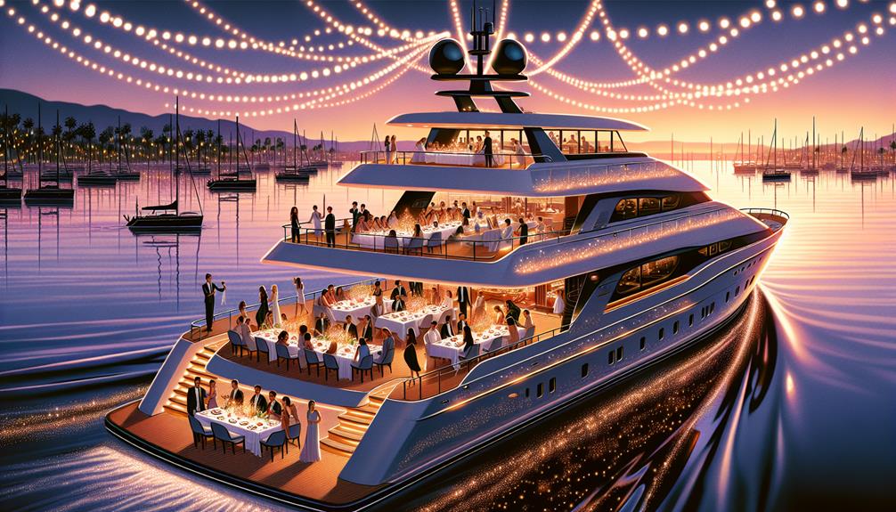 luxury dining experience at sea