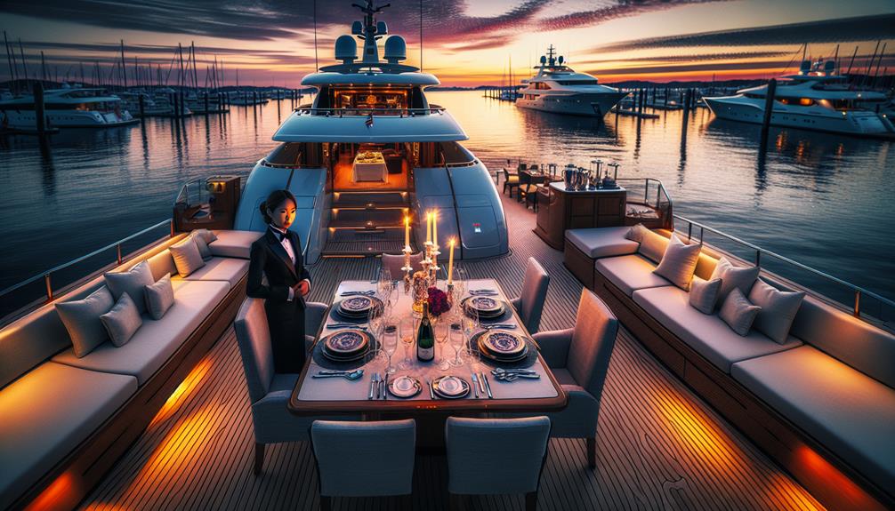 luxury yacht with exclusivity