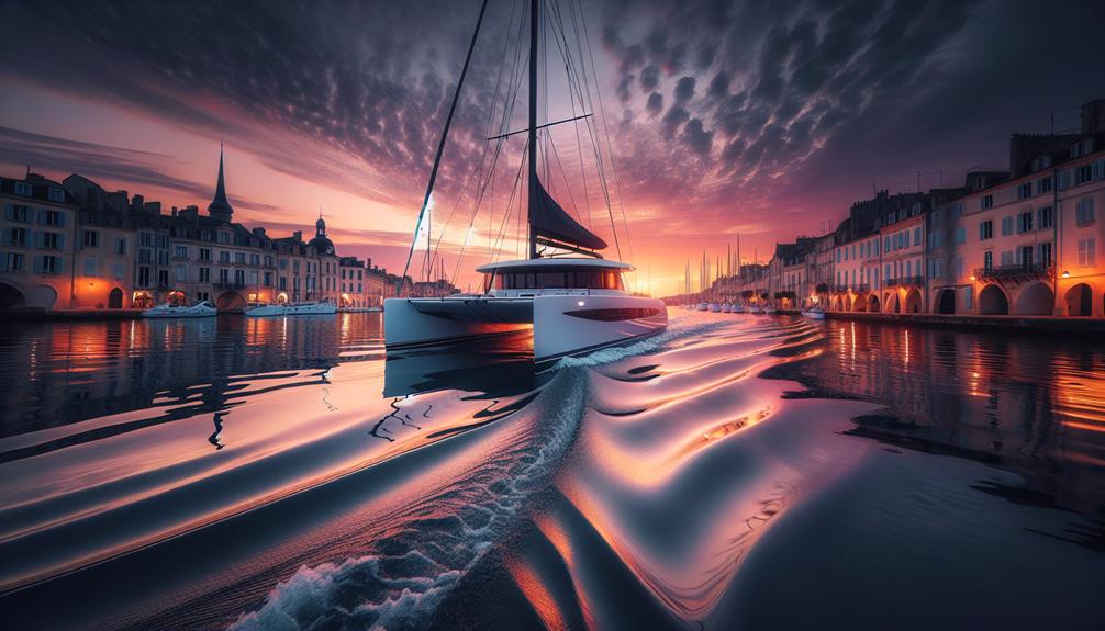 picturesque newport harbor boats