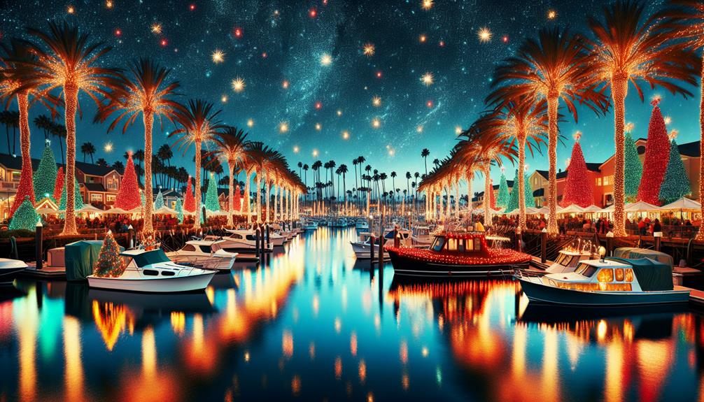 Newport Beach's Holiday Light Cruise: A Festive Journey 4 vibrant holiday decorations at newport harbor